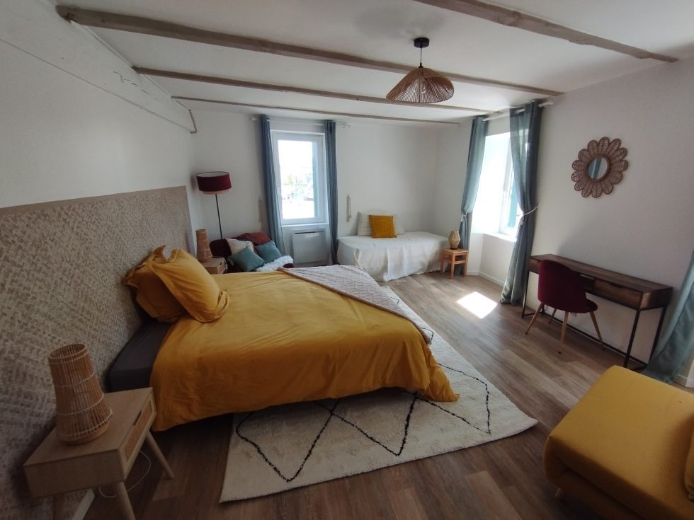 Chambre de 3 personnes du bâtiment 2