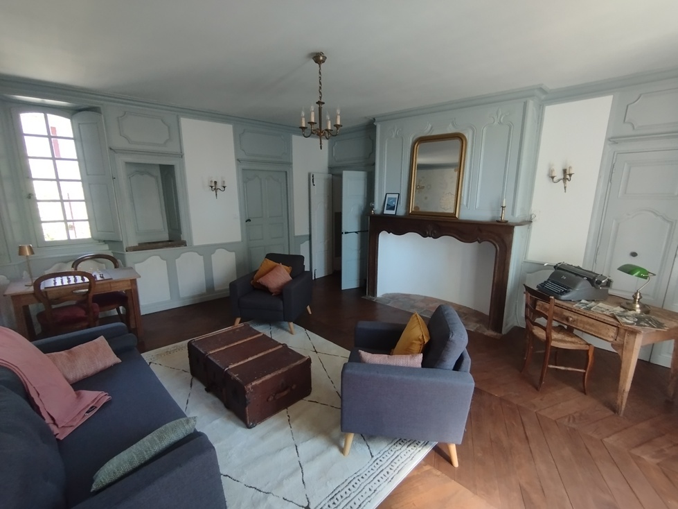 Lit douillet dans une chambre d'hôtes cocooning - L'arche d'Yvann Aveyron